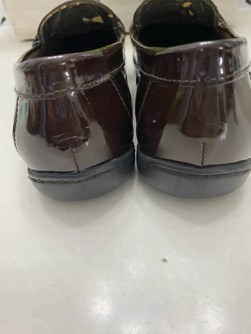 AK‎ Anne Klein Callahan Brown Croc Patent Horsebit Loafers iflex Size 7.5 - Picture 8 of 12